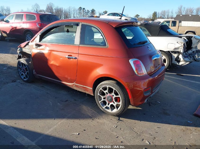 2013 Fiat 500 Sport VIN: 3C3CFFBR7DT512801 Lot: 41455845