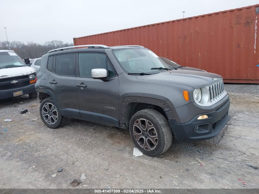 2016 Jeep Renegade Limited VIN: ZACCJBDT8GPC61794 Lot: 41457099