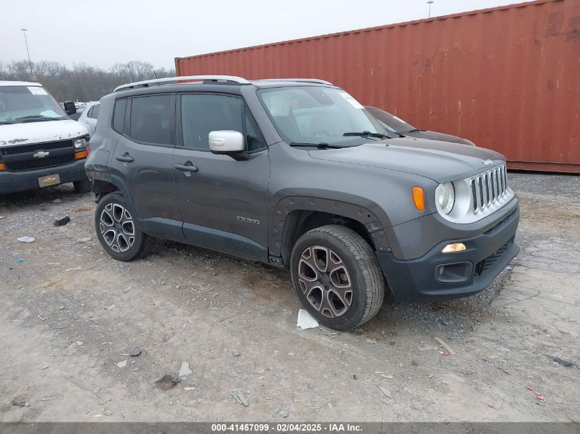 2016 Jeep Renegade Limited VIN: ZACCJBDT8GPC61794 Lot: 41457099