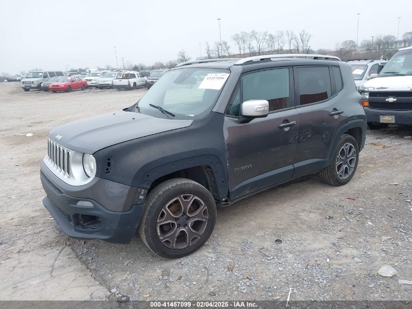 2016 Jeep Renegade Limited VIN: ZACCJBDT8GPC61794 Lot: 41457099