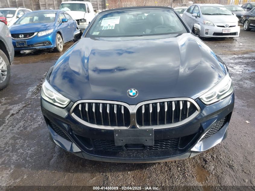 2019 BMW M850I xDrive VIN: WBAFY4C54KBX38972 Lot: 41458089