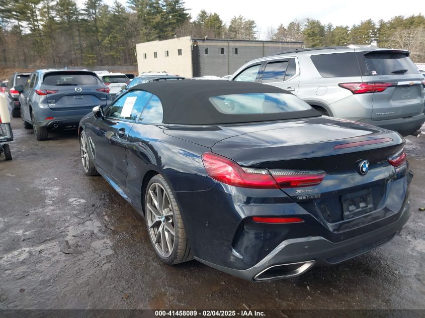 2019 BMW M850I xDrive VIN: WBAFY4C54KBX38972 Lot: 41458089