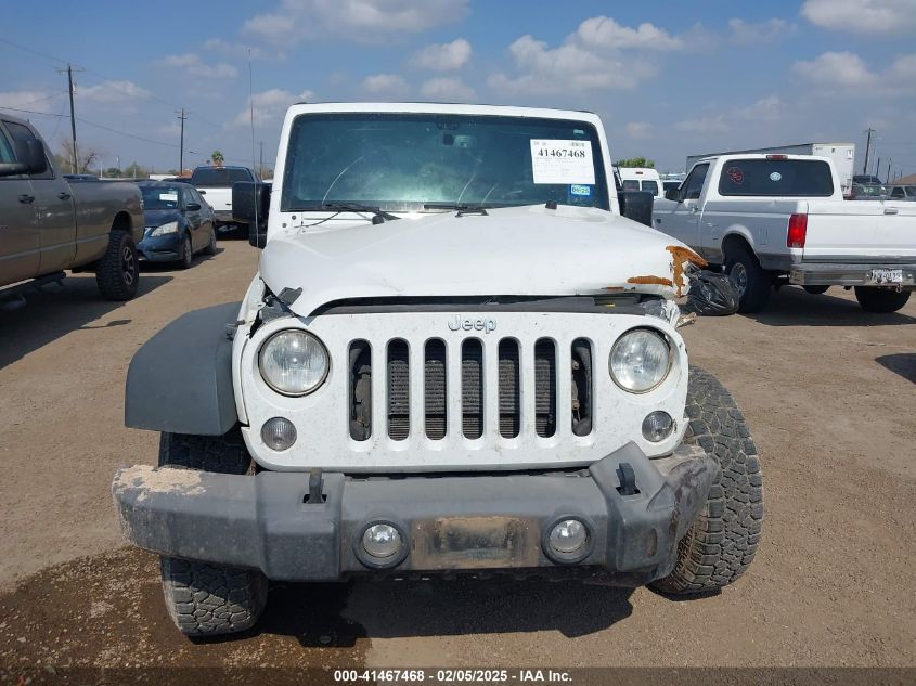 2018 Jeep Wrangler Jk Unlimited Sport S 4X4 VIN: 1C4HJWDGXJL922138 Lot: 41467468