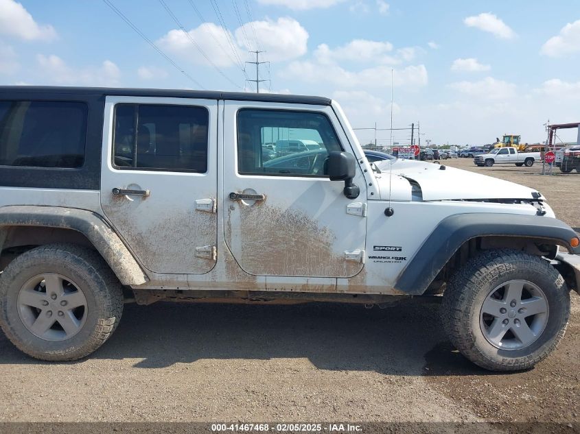 2018 Jeep Wrangler Jk Unlimited Sport S 4X4 VIN: 1C4HJWDGXJL922138 Lot: 41467468