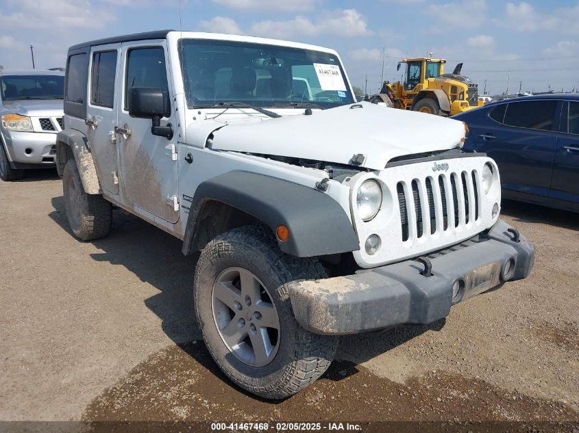 2018 Jeep Wrangler Jk Unlimited Sport S 4X4 VIN: 1C4HJWDGXJL922138 Lot: 41467468