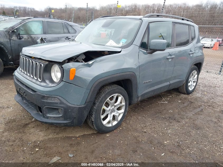 2017 Jeep Renegade Latitude Fwd VIN: ZACCJABB5HPF75067 Lot: 41493068