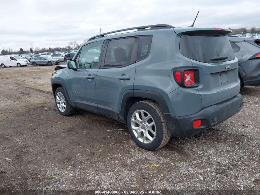 2017 Jeep Renegade Latitude Fwd VIN: ZACCJABB5HPF75067 Lot: 41493068