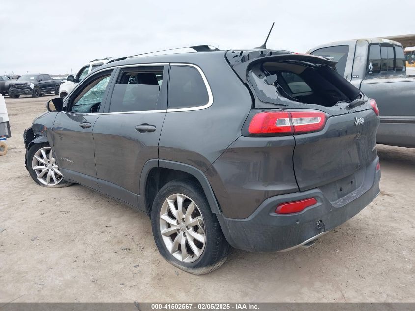 2015 Jeep Cherokee Limited VIN: 1C4PJLDB1FW708157 Lot: 41502567