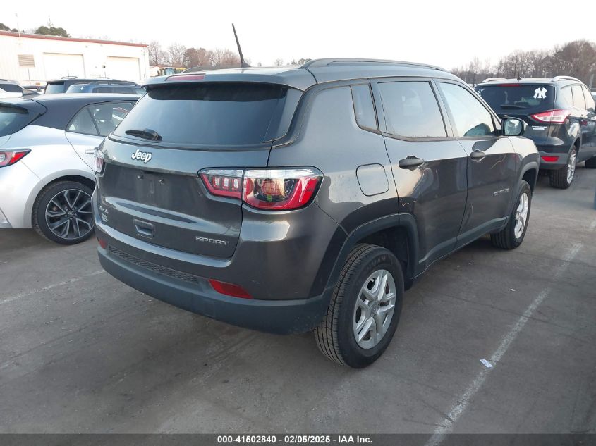 2018 Jeep Compass Sport 4X4 VIN: 3C4NJDAB2JT232677 Lot: 41502840