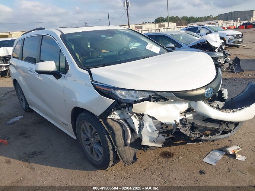 2021 Toyota Sienna Xle VIN: 5TDYRKEC9MS005997 Lot: 41506504