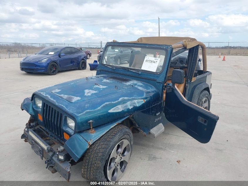 1995 Jeep Wrangler / Yj S/Rio Grande VIN: 1J4FY19P1SP250375 Lot: 41520367