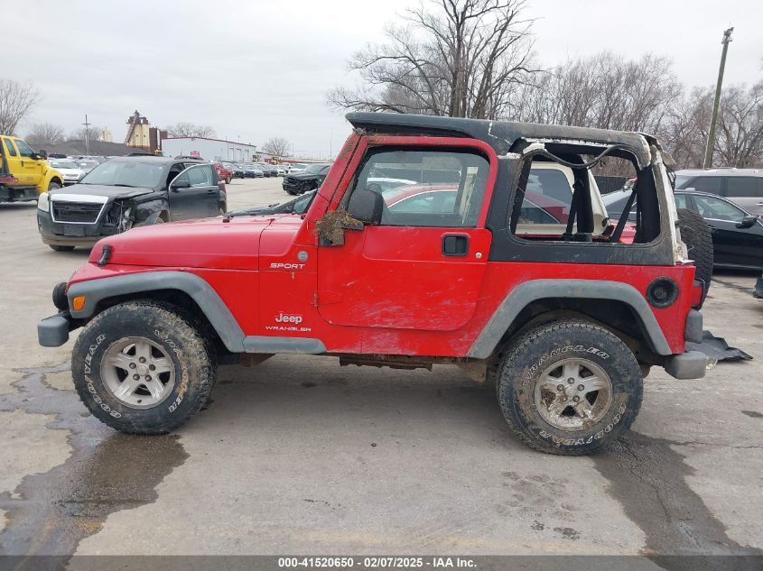 2004 Jeep Wrangler Sport VIN: 1J4FA49SX4P794578 Lot: 41520650