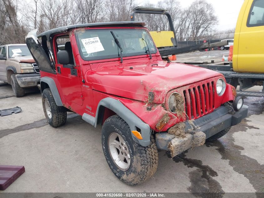 2004 Jeep Wrangler Sport VIN: 1J4FA49SX4P794578 Lot: 41520650