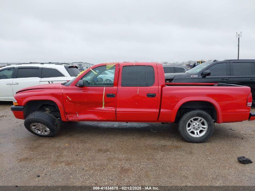 2004 Dodge Dakota Sport/Sxt VIN: 1D7HL38KX4S657177 Lot: 41534575