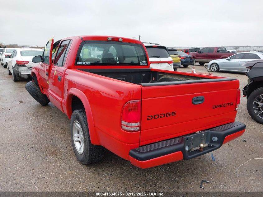 2004 Dodge Dakota Sport/Sxt VIN: 1D7HL38KX4S657177 Lot: 41534575