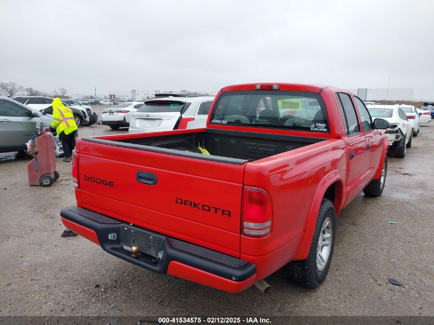 2004 Dodge Dakota Sport/Sxt VIN: 1D7HL38KX4S657177 Lot: 41534575