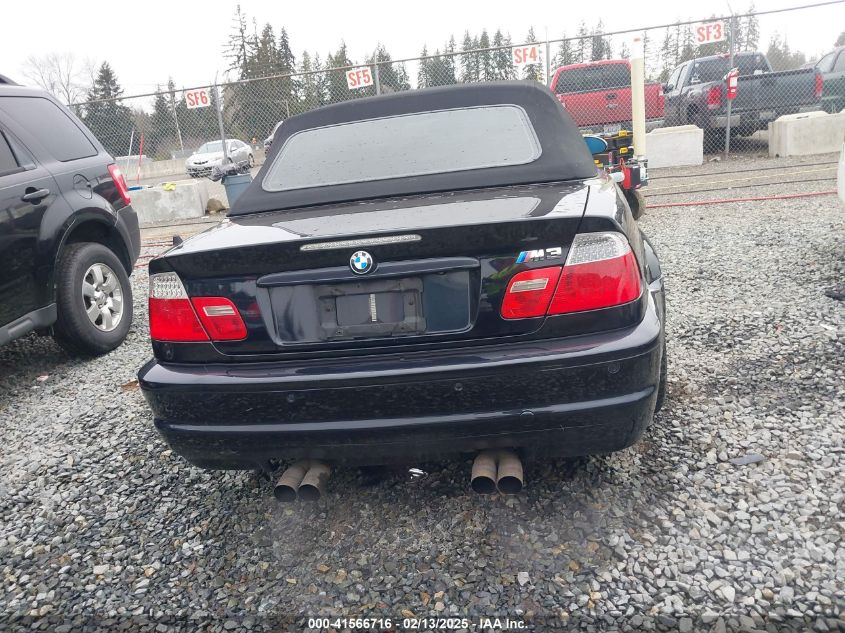 2003 BMW M3 VIN: WBSBR93413PK03386 Lot: 41566716