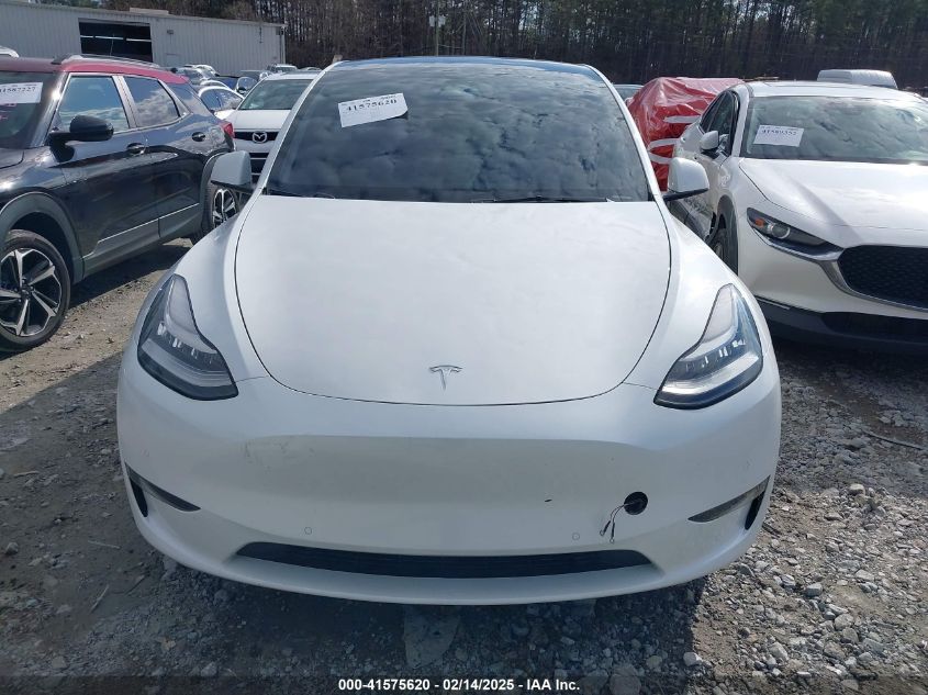 2021 Tesla Model Y Long Range Dual Motor All-Wheel Drive VIN: 5YJYGDEE1MF256620 Lot: 41575620