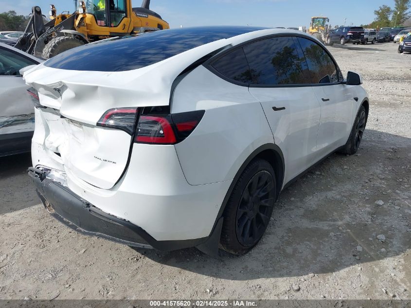 2021 Tesla Model Y Long Range Dual Motor All-Wheel Drive VIN: 5YJYGDEE1MF256620 Lot: 41575620