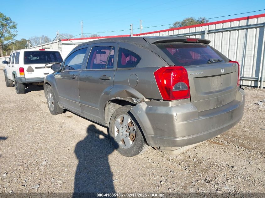 2008 Dodge Caliber Se VIN: 1B3HB28B78D701039 Lot: 41585136