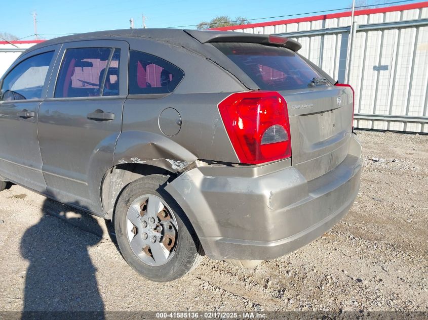 2008 Dodge Caliber Se VIN: 1B3HB28B78D701039 Lot: 41585136