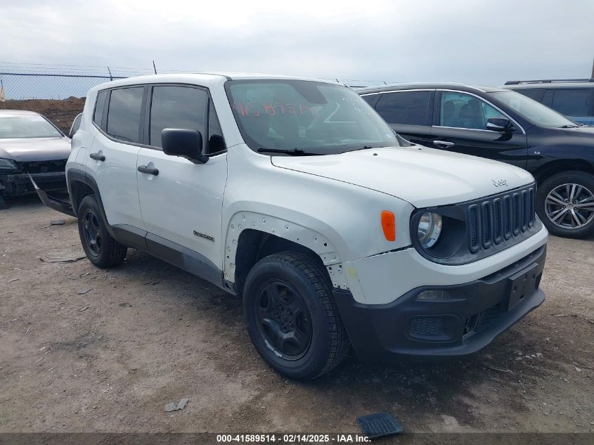 2018 Jeep Renegade Sport 4X4 VIN: ZACCJBAB6JPH30383 Lot: 41589514