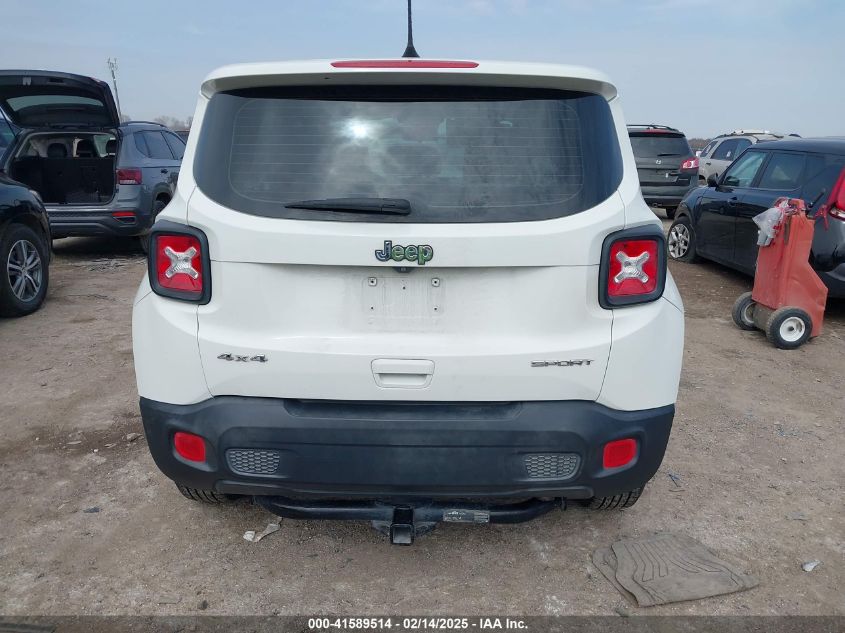 2018 Jeep Renegade Sport 4X4 VIN: ZACCJBAB6JPH30383 Lot: 41589514