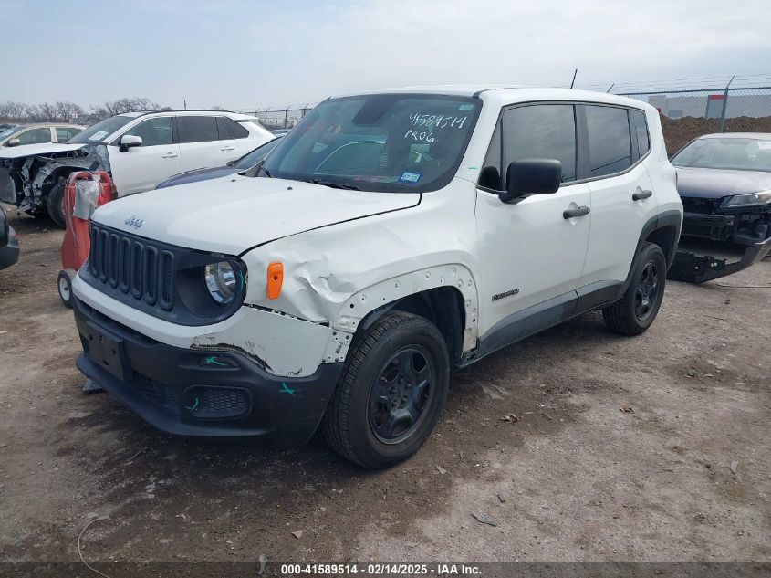 2018 Jeep Renegade Sport 4X4 VIN: ZACCJBAB6JPH30383 Lot: 41589514