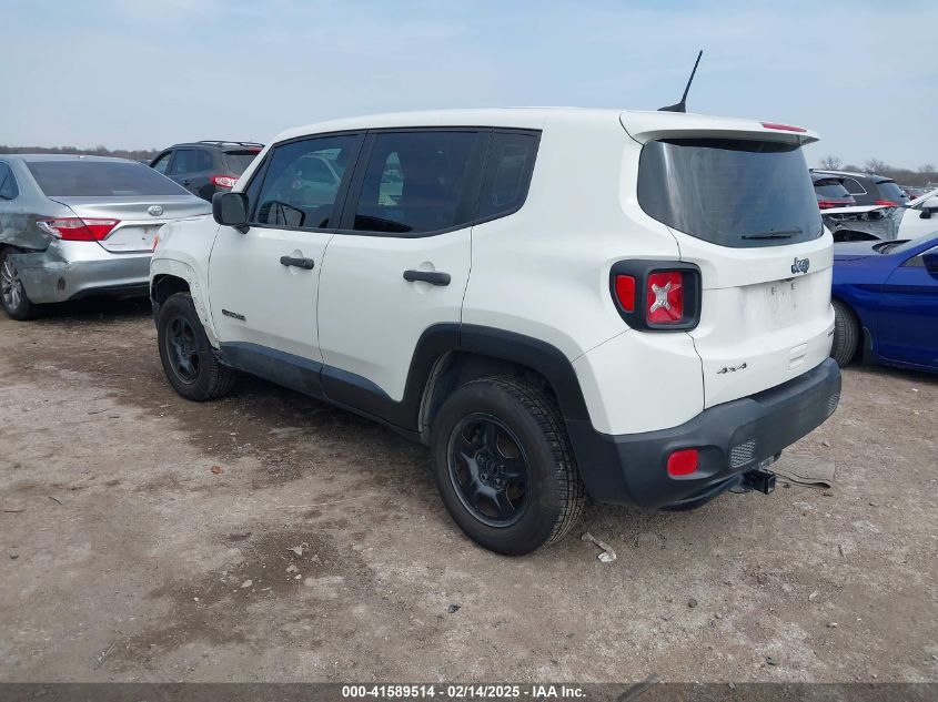 2018 Jeep Renegade Sport 4X4 VIN: ZACCJBAB6JPH30383 Lot: 41589514