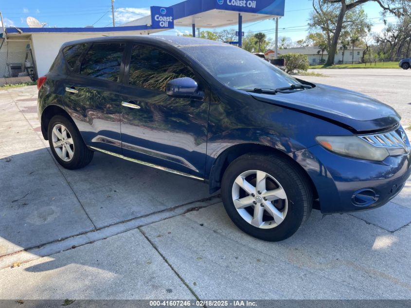 2009 Nissan Murano S VIN: JN8AZ18U99W023606 Lot: 41607246