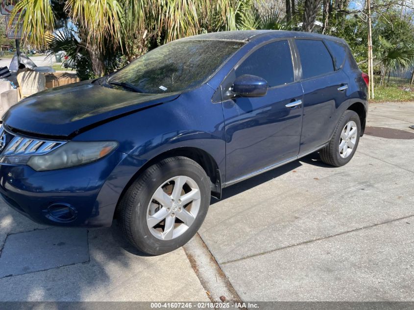 2009 Nissan Murano S VIN: JN8AZ18U99W023606 Lot: 41607246