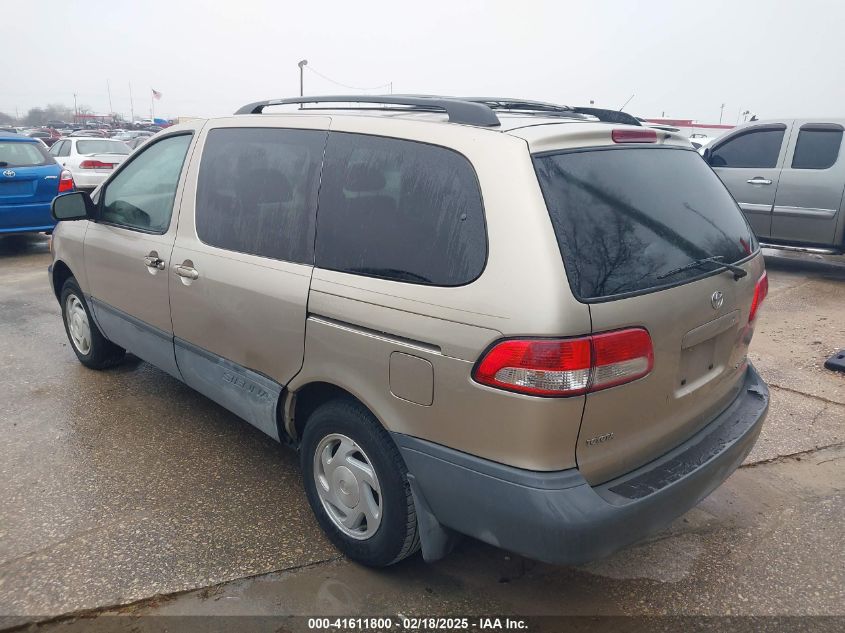 2001 Toyota Sienna Le VIN: 4T3ZF13C41U368485 Lot: 41611800