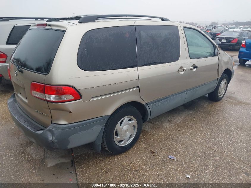 2001 Toyota Sienna Le VIN: 4T3ZF13C41U368485 Lot: 41611800