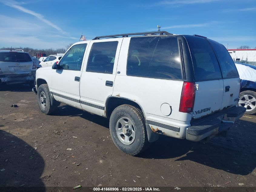 1998 GMC Yukon Slt VIN: 1GKEK13R2WJ718818 Lot: 41668906