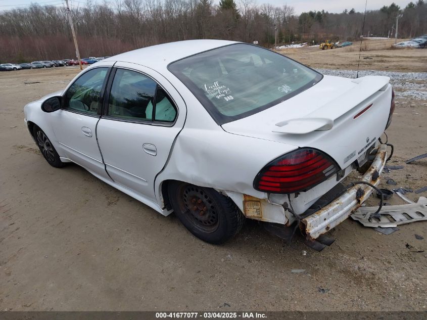 2005 Pontiac Grand Am Se VIN: 1G2NE52EX5M221381 Lot: 41677077