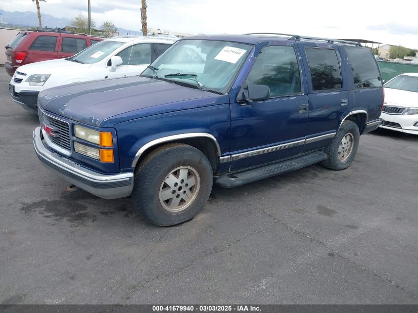 1997 GMC Yukon Sle VIN: 1GKEK13R0VJ741156 Lot: 41679940