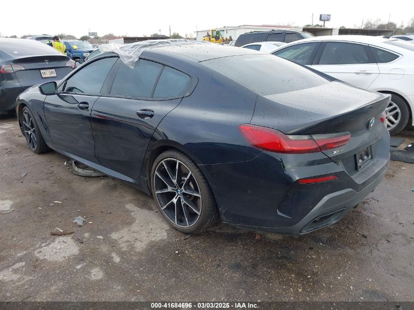 2021 BMW M850I Gtan Coupe xDrive VIN: WBAGV8C03MCG68700 Lot: 41684696