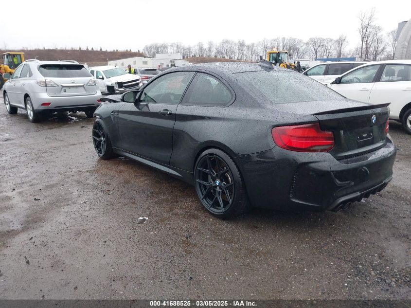 2020 BMW M2 Competition VIN: WBS2U7C05L7E24573 Lot: 41688525