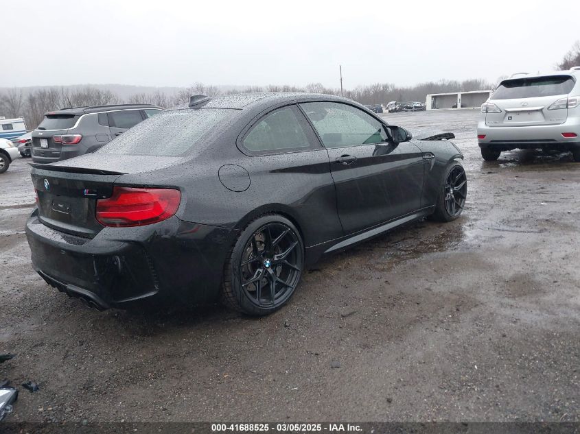 2020 BMW M2 Competition VIN: WBS2U7C05L7E24573 Lot: 41688525