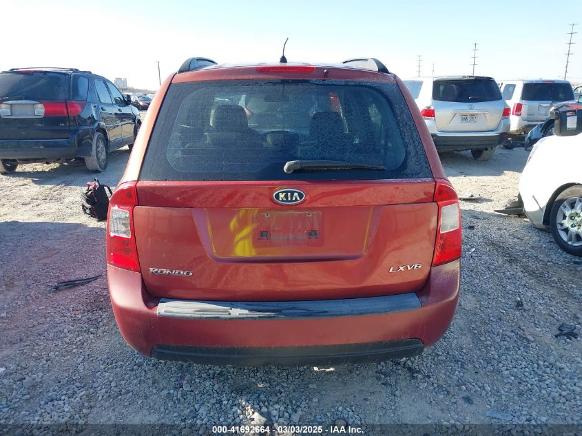 2008 Kia Rondo Lx V6 VIN: KNAFG526387206904 Lot: 41692664