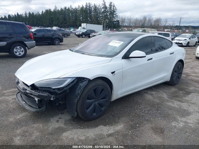 2022 Tesla Model S Dual Motor All-Wheel Drive VIN: 5YJSA1E57NF473970 Lot: 41703209