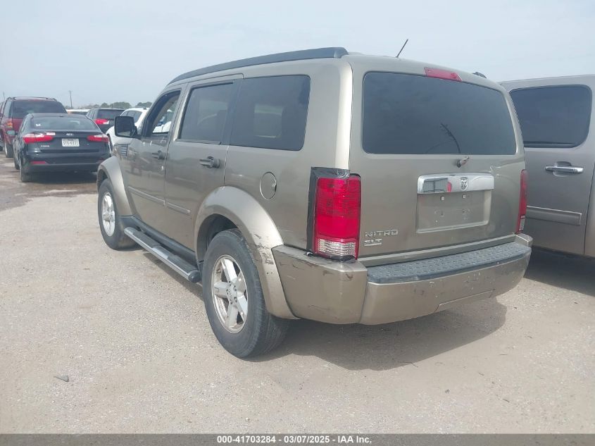 2007 Dodge Nitro Slt/Rt VIN: 1D8GT58K87W545963 Lot: 41703284