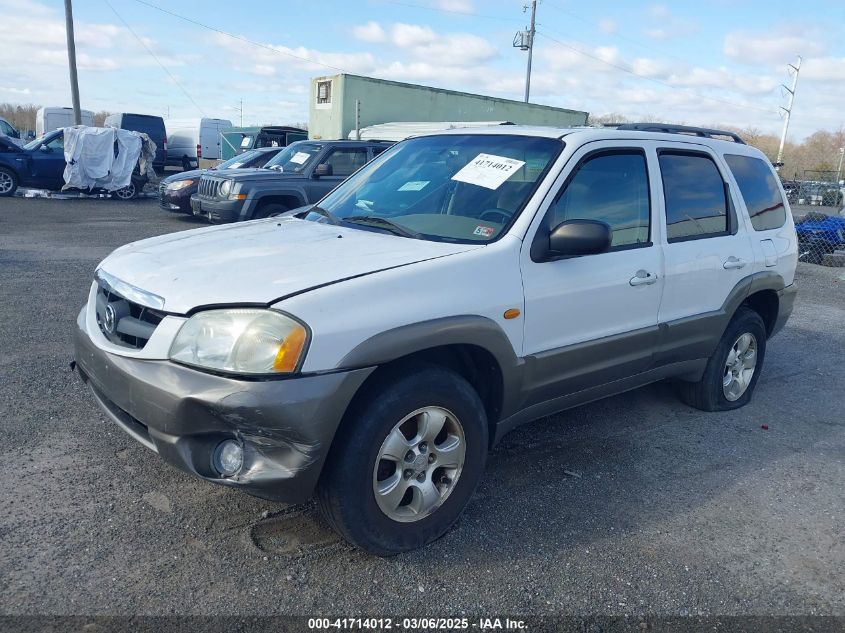 2002 Mazda Tribute Es V6/Lx V6 VIN: 4F2YU09132KM18109 Lot: 41714012