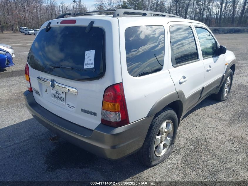 2002 Mazda Tribute Es V6/Lx V6 VIN: 4F2YU09132KM18109 Lot: 41714012