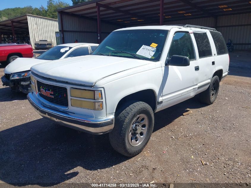 1997 GMC Yukon Sle VIN: 1GKEK13R3VJ724514 Lot: 41714258