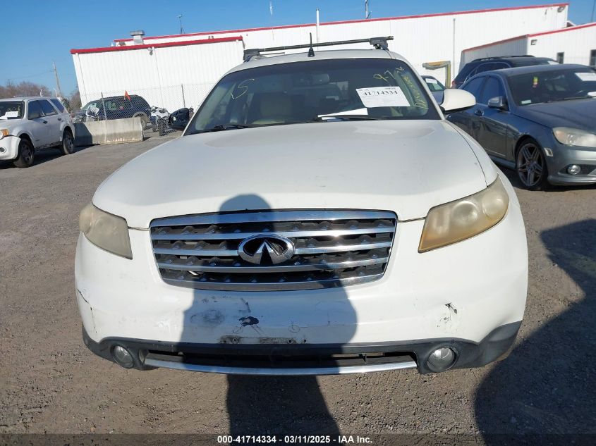 2006 Infiniti Fx35 VIN: JNRAS08W36X204847 Lot: 41714334