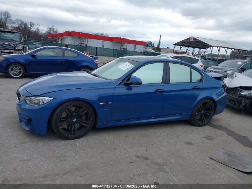 2015 BMW M3 VIN: WBS3C9C51FP803778 Lot: 41732784