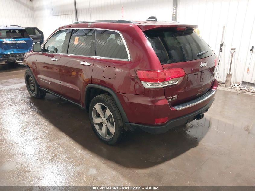 2016 Jeep Grand Cherokee Limited VIN: 1C4RJFBG4GC372824 Lot: 41741363