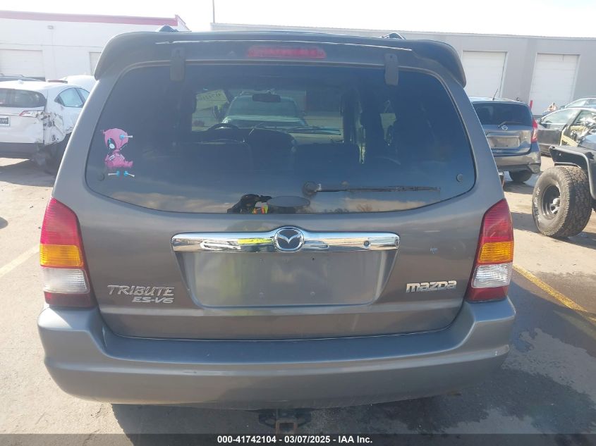 2002 Mazda Tribute Es V6/Lx V6 VIN: 4F2YU08142KM18539 Lot: 41742104