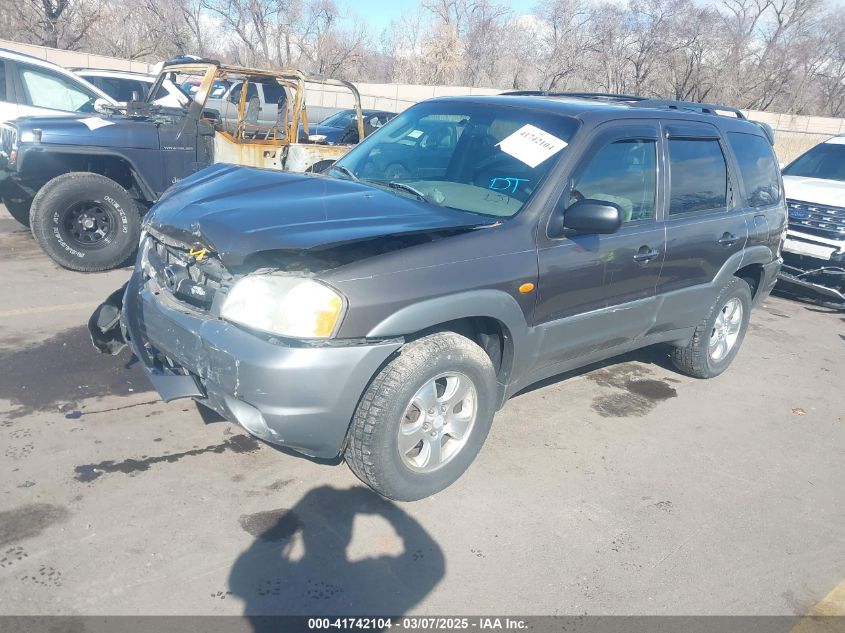 2002 Mazda Tribute Es V6/Lx V6 VIN: 4F2YU08142KM18539 Lot: 41742104